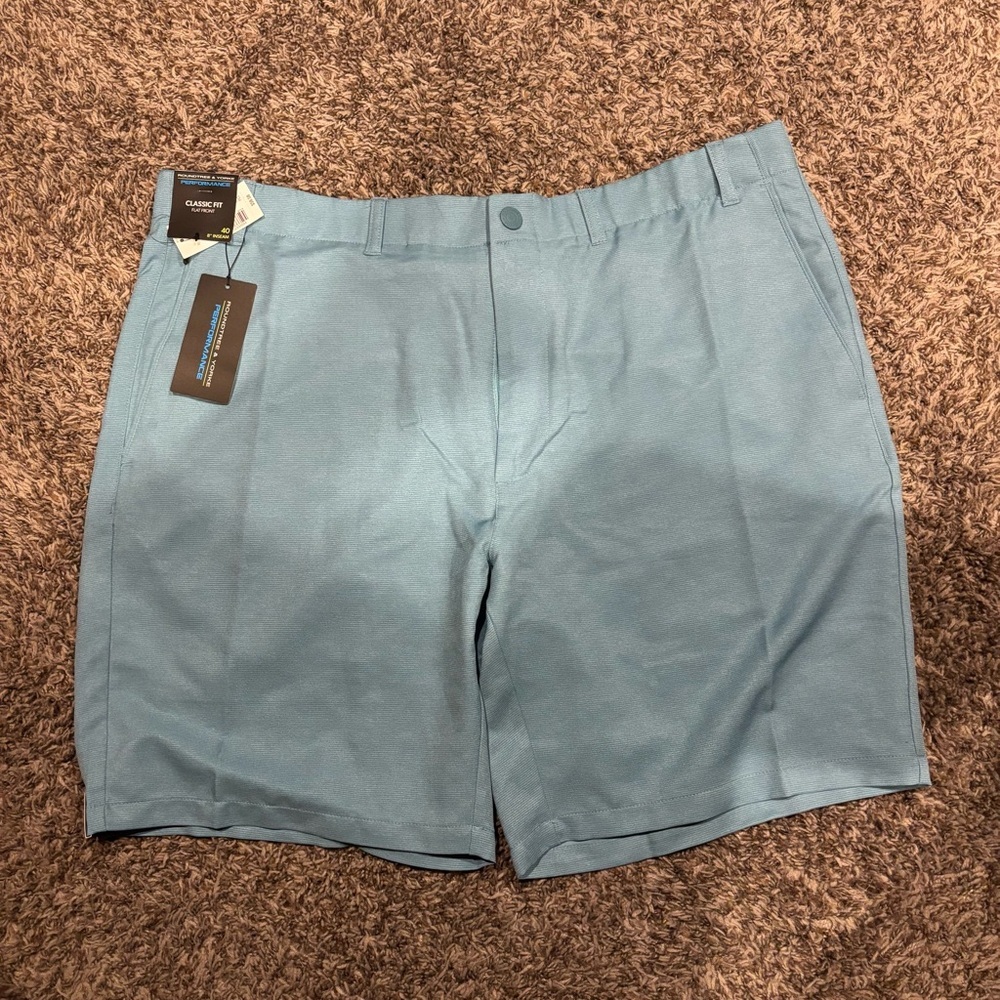 Roundtree & Yorke Men's Performance Dress Shorts